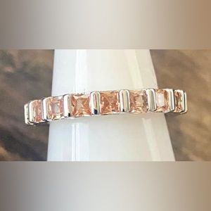 Bomb Party Ring RBP6699 November Yellow Topaz/Rhodium “Electric Soul” Size 10